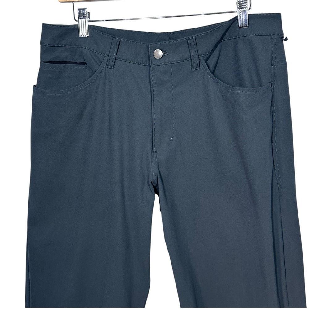 Lululemon Mens ABC Classic 5 Pocket Pants Charcoal Gray Sz 34x29 Golf Athletic - Picture 3 of 9